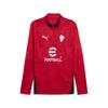 T-Shirt PUMA "AC Milan 25/26 Trainingstop Herren", Herren, Gr. XS, rot (for all time rot schwarz), Obermaterial: 100% Polyester; Einsatz: 100% Polyester, bedruckt, slim fit, Rundhals, Langarm, Shirts