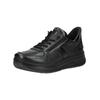 Sneaker ARA "Ara Sneaker Leder", Damen, Gr. 40, schwarz (schwarz, schwarz), Leder, casual, Schuhe