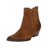 Bikerboots PAUL GREEN "Paul Green Stiefelette Veloursleder", Damen, Gr. 38,5, braun (toffee), Veloursleder, casual, Schuhe
