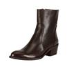 Stiefelette FELMINI "Felmini Stiefelette Leder", Damen, Gr. 39, braun (dunkelbraun), Leder, casual, Schuhe
