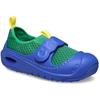 Badeschuh CROCS "Swiftwater Splash", Kinder, Gr. 23, grün (grün, blau), Croslite, Textil, casual, Schuhe, Wassersandale, Clog für den Strand mit Anziehlasche