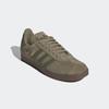 Sneaker ADIDAS ORIGINALS "GAZELLE", Gr. 43, orbit grün, focus olive, gold metallic, Leder, Synthetik, sportlich, Schuhe