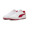 Sneaker PUMA "Scuderia Ferrari Caven 2.0 Sneakers Erwachsene", Gr. 48, weiß (weiß rosso corsa rot), Obermaterial: Kuhleder, Synthetik, Textil; Futter: Textil; Innensohle: Textil; Laufsohle: Gummi, Schuhe
