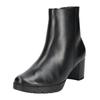 Stiefelette GABOR COMFORT "Gabor Comfort Stiefelette Nappaleder", Damen, Gr. 40, schwarz, Nappaleder, casual, Schuhe