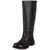Stiefel FELMINI "Felmini Stiefel Leder", Damen, Gr. 39, grau (dunkelgrau), Leder, casual, Schuhe