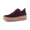 Plateausneaker GABOR, Damen, Gr. 36, lila (beere), Veloursleder, Glattleder, unifarben, sportlich, Schuhe, Freizeitschuh, Halbschuh, Schnürschuh mit Best Fitting-Ausstattung