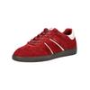 Sneaker TAMARIS "Tamaris Sneaker Veloursleder/Synthetik", Damen, Gr. 38, rot (merlot), Veloursleder, Synthetik, casual, Schuhe