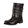 Stiefelette FELMINI "Felmini Stiefelette Leder", Damen, Gr. 39, schwarz, Leder, casual, Schuhe