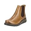 Stiefelette FLY LONDON "Fly London Stiefelette Leder/Textil", Damen, Gr. 36, braun (camel), Leder, Textil, casual, Schuhe