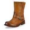 Stiefelette FELMINI "Felmini Stiefelette Leder", Damen, Gr. 36, braun (mittelbraun), Leder, casual, Schuhe