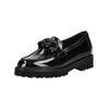 Slipper GABOR "Gabor Slipper Leder", Damen, Gr. 38, schwarz (schwarz lack), Leder, casual, Schuhe