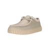 Mokassin CLARKS "Torhill Low", Herren, Gr. 47, weiß, casual, Schuhe, mit markanter, gerippter Sohle