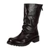 Bikerboots FELMINI "Felmini Stiefel Leder", Damen, Gr. 38, schwarz, Leder, casual, Schuhe