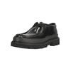 Schnürschuh CLARKS "Badell Seam", Herren, Gr. 39,5, schwarz, Leder, elegant, Schuhe, mit extra leichter Chunky-Sohle