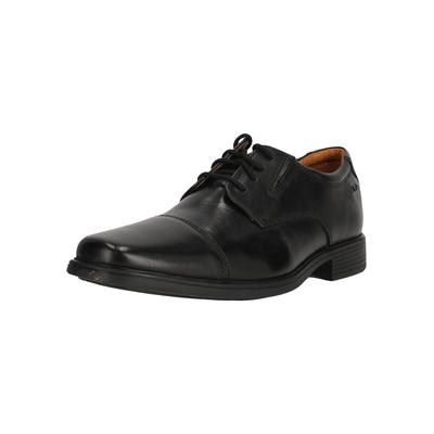 Schnürschuh CLARKS "Tilden", Herren, Gr. 41, schwarz, Leder, elegant, Schuhe, im klassischen Design Image