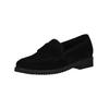 Slipper GABOR "Gabor Slipper Veloursleder", Damen, Gr. 41, schwarz, Veloursleder, casual, Schuhe
