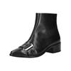 Stiefelette PAUL GREEN "Paul Green Stiefelette Glattleder", Damen, Gr. 41, schwarz, Glattleder, casual, Schuhe