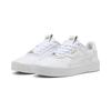 Sneaker PUMA "Carina 3.0 Luxe Sneakers Damen", Gr. 37.5, weiß (weiß gold), Obermaterial: Leder, Synthetik; Futter: Textil, Synthetik; Innensohle: Textil; Laufsohle: Gummi, Schuhe