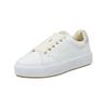Plateausneaker GANT "Gant Sneaker Leder", Damen, Gr. 39, weiß, Leder, casual, Schuhe