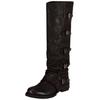 Bikerboots FELMINI "Felmini Stiefel Leder", Damen, Gr. 39, schwarz, Leder, casual, Schuhe