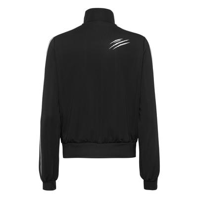Yoga-Sweatjacke PLEIN SPORT "Sweatjacke", Damen, Gr. XL, schwarz (02, schwarz), Obermaterial: 92% Polyester, 8% Elasthan, Sweatjacken Image