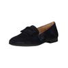 Slipper GABOR "Gabor Slipper Veloursleder", Damen, Gr. 41, blau (atlantik), Veloursleder, casual, Schuhe