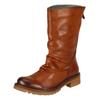 Bikerboots FELMINI "Felmini Stiefel Leder", Damen, Gr. 38, braun, Leder, casual, Schuhe