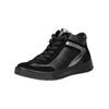 Sneaker ARA "Ara Sneaker Leder", Damen, Gr. 42, schwarz kombi, Leder, casual, Schuhe