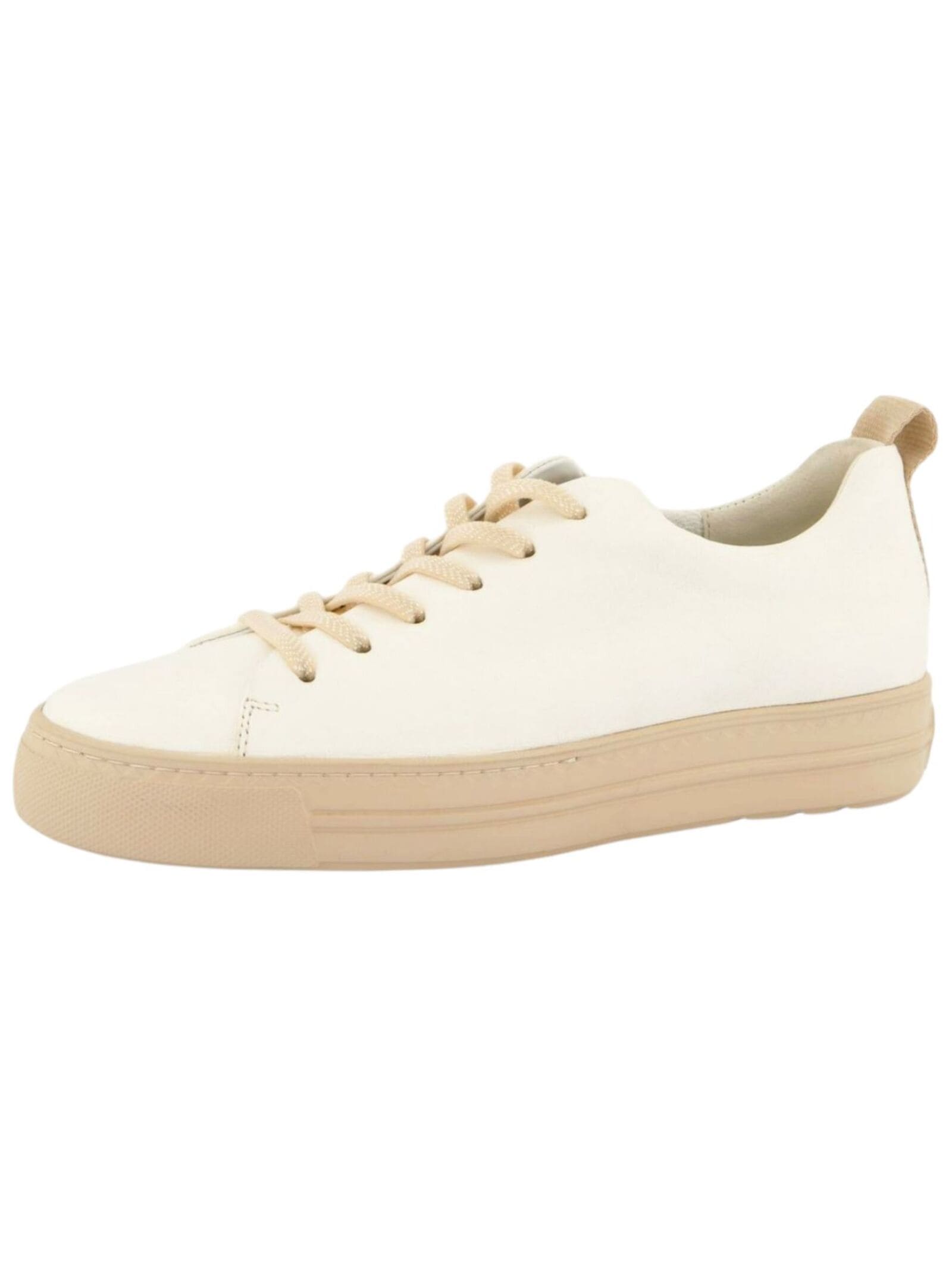 Sneaker PAUL GREEN "Paul Green Sneaker Glattleder", Damen, Gr. 37, beige (cream), Glattleder, Schuhe Sneaker