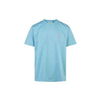 T-Shirt CLEPTOMANICX "Maniacx", Herren, Gr. S, blau (hellblau), 100% Baumwolle, Kurzarm, Shirts, mit lockerem Schnitt Image
