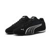 Sneaker PUMA "PUMA Catch Sneakers Erwachsene", Gr. 45, schwarz-weiß (schwarz, weiß), Obermaterial: Textil, Kuhleder, Synthetik; Futter: Textil; Innensohle: Textil; Laufsohle: Gummi, Schuhe
