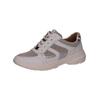 Sneaker CAPRICE "Caprice Sneaker Leder/Textil", Damen, Gr. 41, weiß (weiß, silber), Leder, Textil, casual, Schuhe
