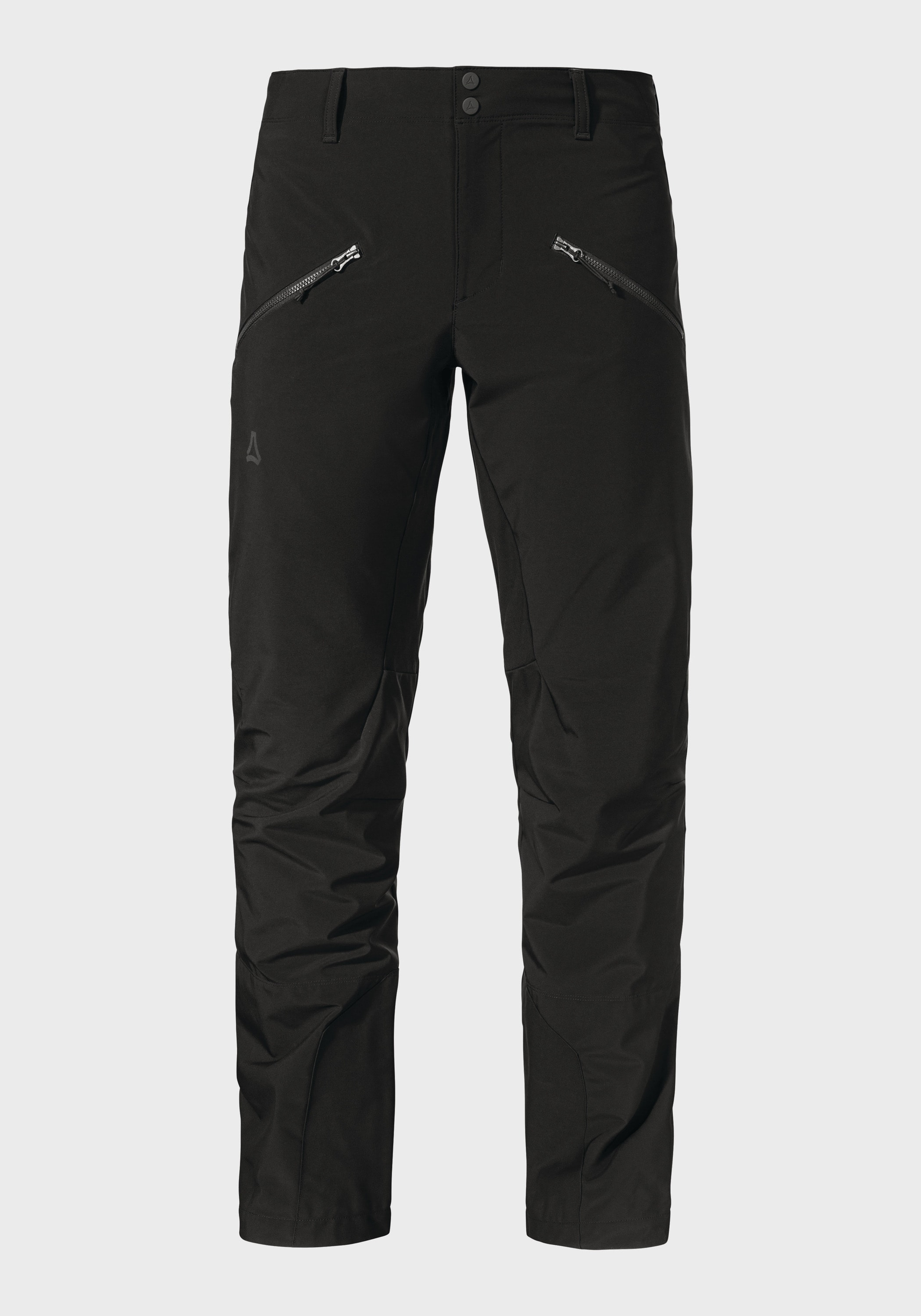 Outdoorhose SCHÖFFEL "Mountain Softshell Pt Style Milagle MNS", Herren, Gr. 48, Normalgrößen, schwarz (9990, schwarz), Oberstoff: Aussenseite: 92% Polyester, 8% Elasthan, Innenseite: 100% Polyester; (Membran: Thermoplastisches Polyurethan);...