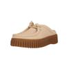 Slipper CLARKS "Torhill Mule", Damen, Gr. 36, beige, Leder, casual, Schuhe, mit Contour Cushion-Fußbett
