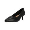 Pumps CLARKS "Adela Court", Damen, Gr. 40, schwarz, Leder, elegant, Schuhe, mit Komfort-Fußbett und vielseitig-elegantem Look