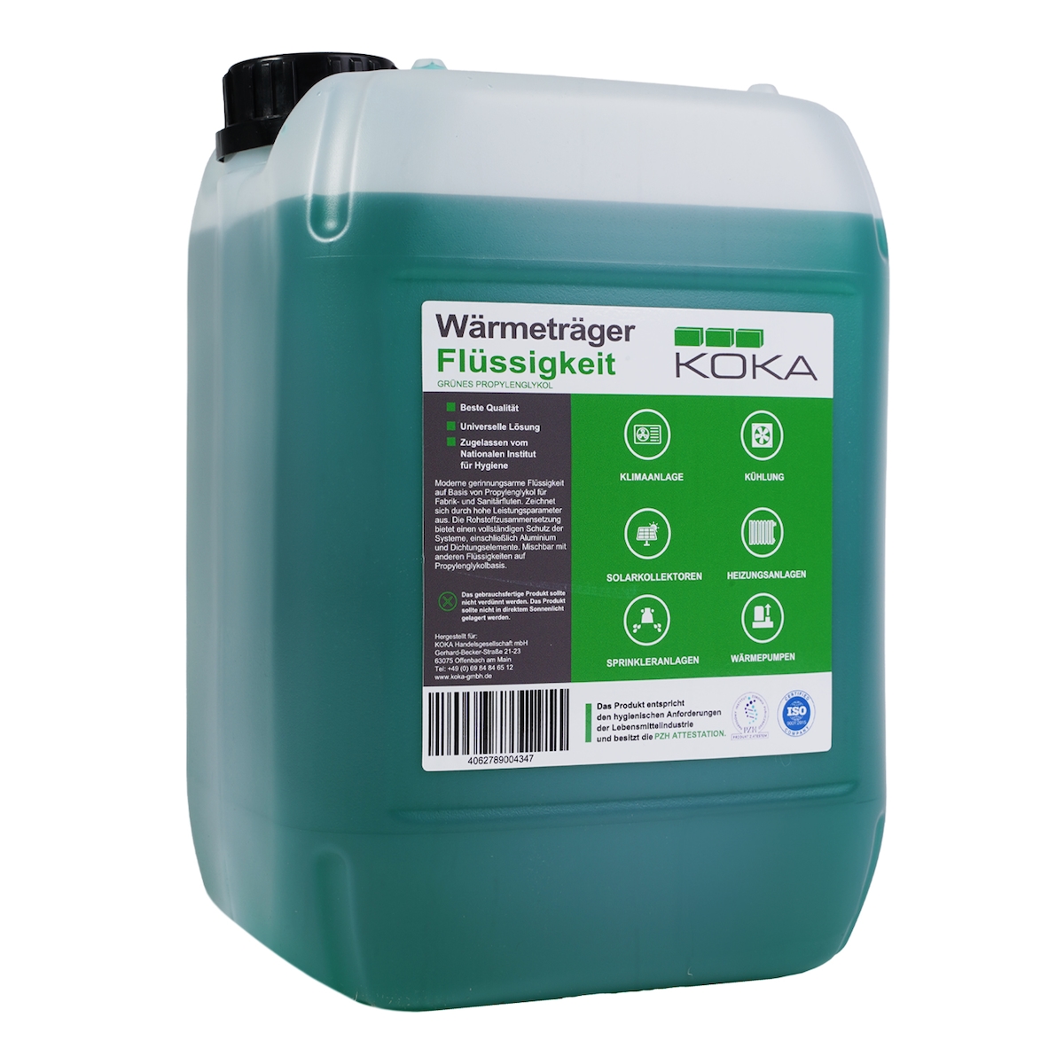 Solarflüssigkeit Fertiggemisch auf Propylenglykol Basis -35°C 10 Liter Image