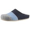 Clog ANISTON SHOES "Panal", Damen, Gr. 40, blau (blau, grau meliert), Textil, gestreift, klassisch, Schuhe, Hausschuh, Homeslipper in Patchwork-Optik