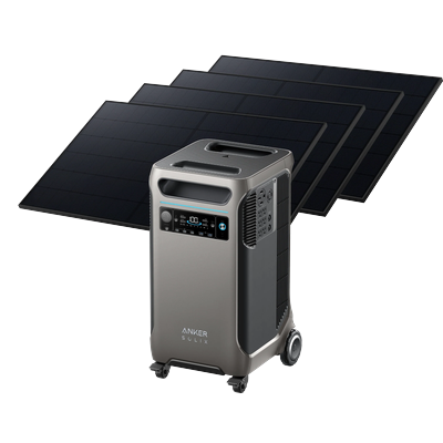 Anker SOLIX F3800 Solar Generator + 4Ã— 410W Rigid Solar Panels