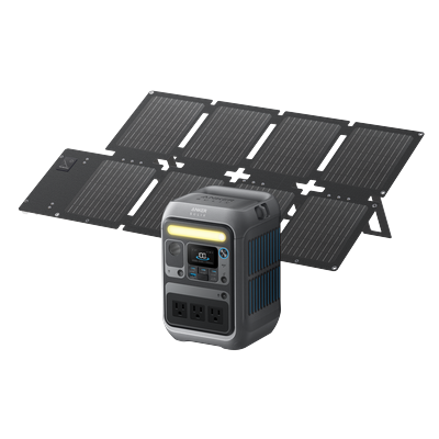 Anker SOLIX C300 Solar Generator + 60W Solar Panelï¼ˆosoï¼‰
