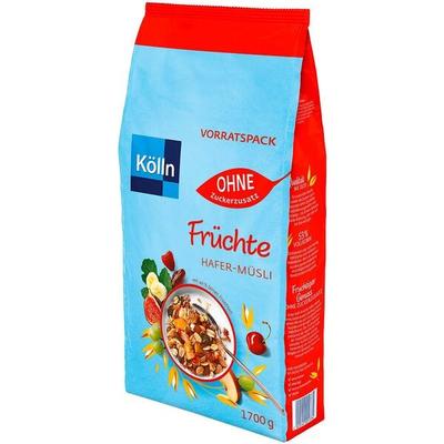 Kölln Früchte Hafer-Müsli ohne Zuckerzusatz 1700 g Vorratspack Image