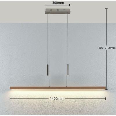 Lucande - gebraucht] Led Holz Balkenpendelleuchte Tamlin Hängeleuchte Pendelleuchte Leuc171 B-Ware Image