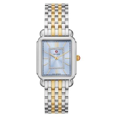 Deco Ii Diamond Two-Tone Bracelet Watch, 43Mm - Blue - Michele Watches