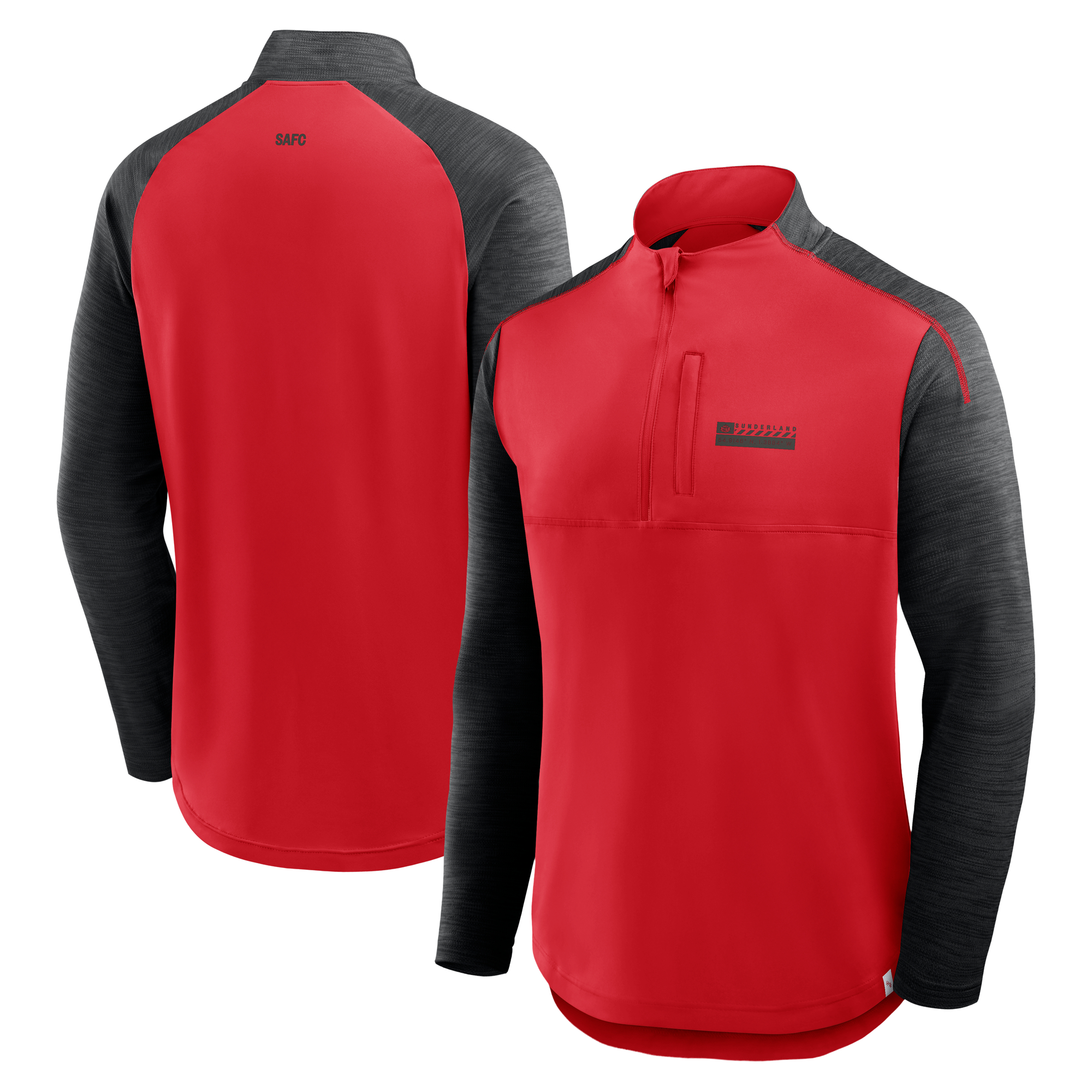Sunderland Defender 1/4-Reißverschluss – Athletic Red – Herren Image