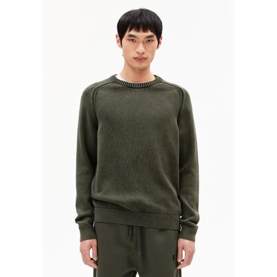 VAANJO GMT DYE - Männer Regular Fit Strickpullover - oliv (Größe: M) Image