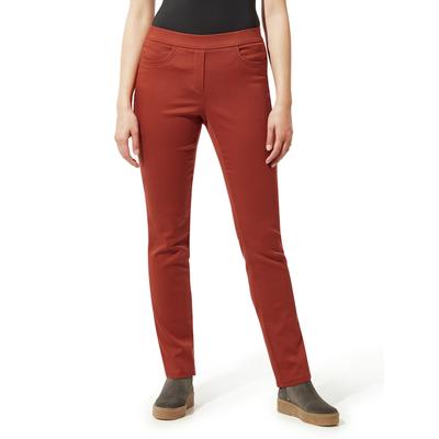 Walbusch Damen Thermo-Bügelfrei Cotton Hose Braun Image