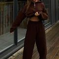 Per donna Pantaloni da Tuta Abito in maglia Athleisure Manica Lunga Vita Alta Antivento Traspirante Palestra Allenamento Corsa abbigliamento sportivo Abbigliamento sportivo Tinta unita Bianco Rosso