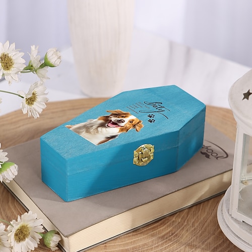 Personalisierte Haustier-Einäscherungsurne, individuelles Erinnerungsgeschenk mit individuellem Namen, Jahr und Gedenktext, ewiges Andenken für geliebte Hunde und Katzen