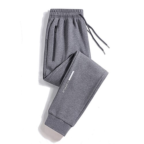 Herren Laufhosen Sporthosen Fleece-Jogginghose Kordelzug Tasche Unterteile Fitnessstudio Athleisure Trainieren Herbst Winter Baumwolle Winddicht Warm Feuchtigkeitsableitend Angeln Wandern Laufen Image
