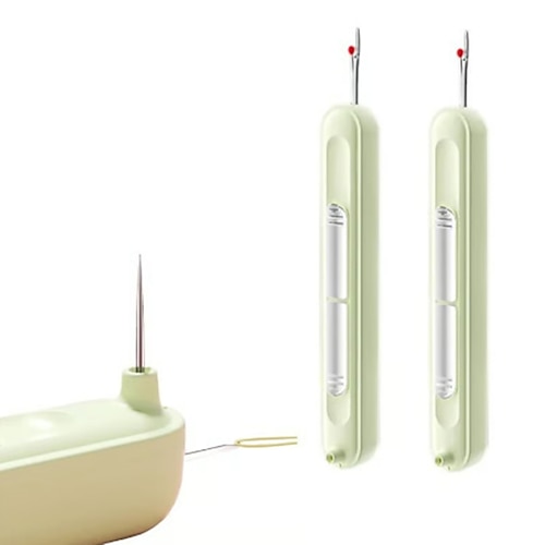 2-in-1-Nadeleinfädler Nahttrenner zum Nähen, multifunktionaler Fadenaufnehmer und -entferner, Handnähhilfe für ältere Menschen, manuelles Nähzubehör für den Haushalt Image