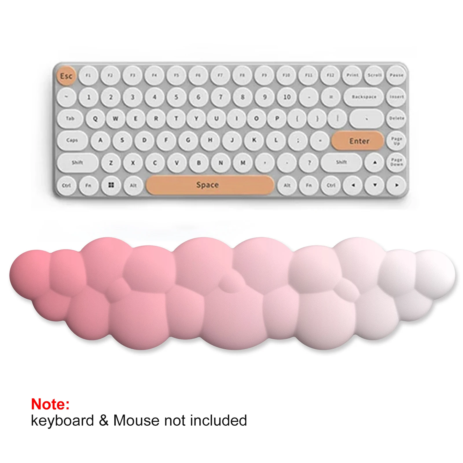 Cloud Handgelenkauflage, ergonomisches Mauspad, Tastatur-Mauspad mit Handgelenkauflage, rutschfestes Pad für Heimbüro-Zubehör Image